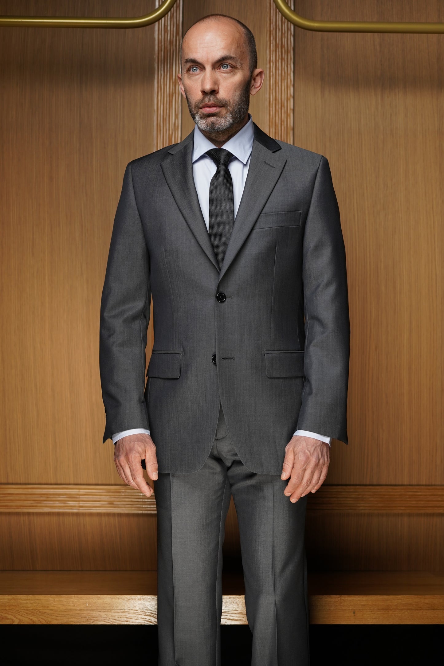 Costume tradition gris acier CTE503