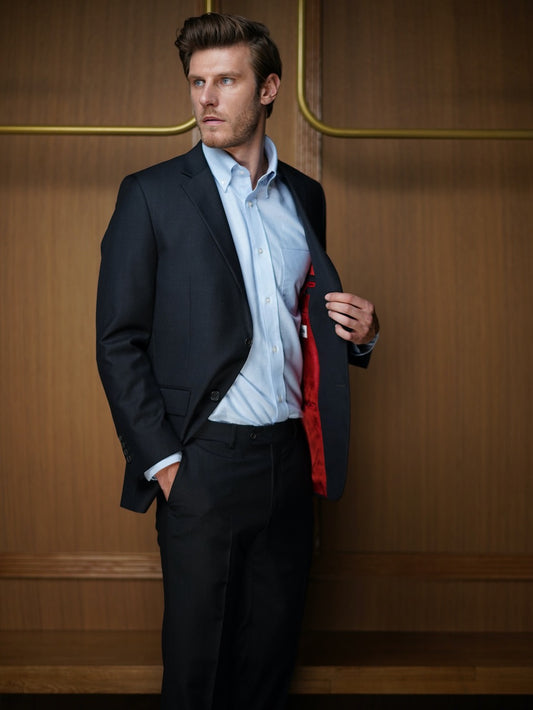 Costume Tradition Gris anthracite tissu Vitale Barberis CTH43