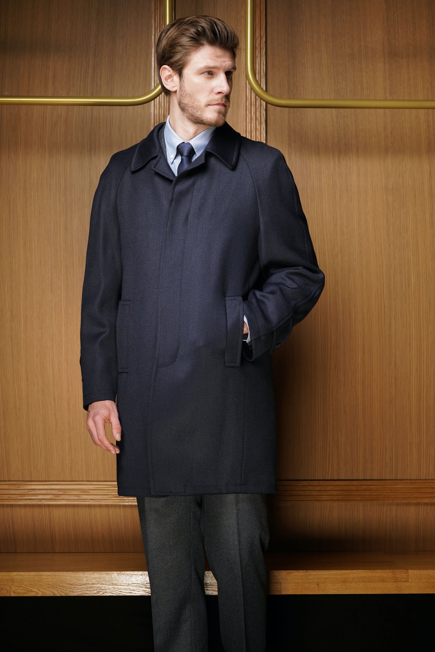 Manteau Raglan Dallas en Whipcord pure laine 🟢