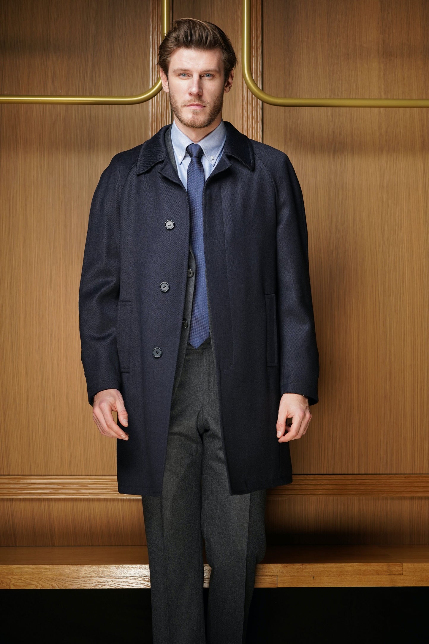 Manteau Raglan Dallas en Whipcord pure laine 🟢