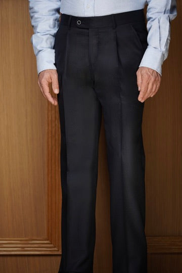 Pantalon en Flanelle à pinces 100 % Laine
