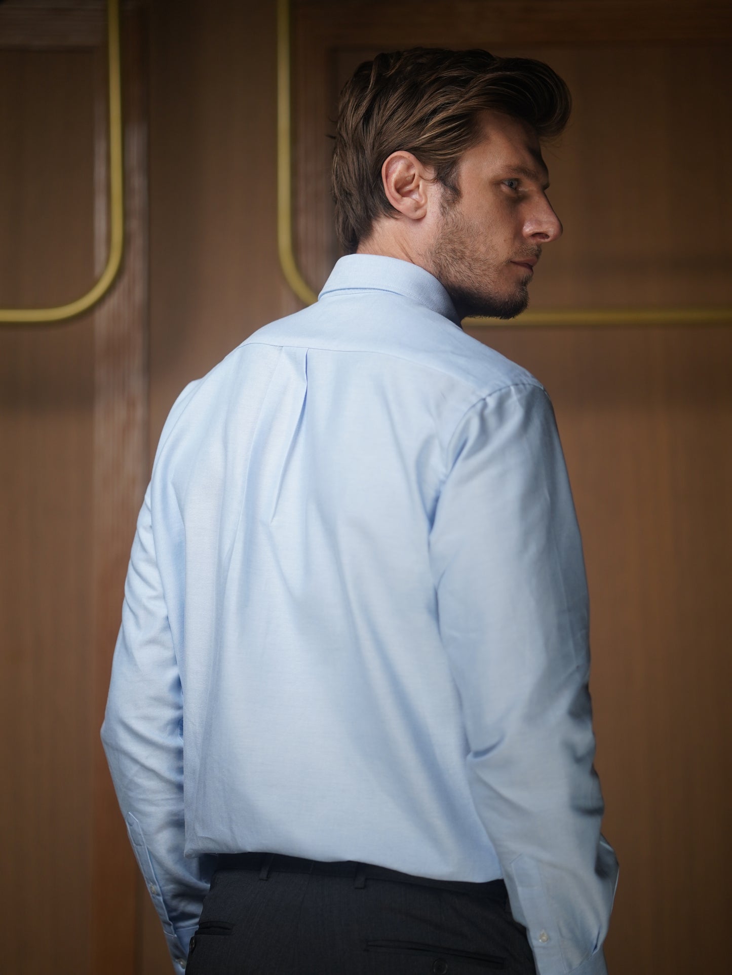 Chemise oxford pur coton col boutonné ( plusieurs coloris disponibles )