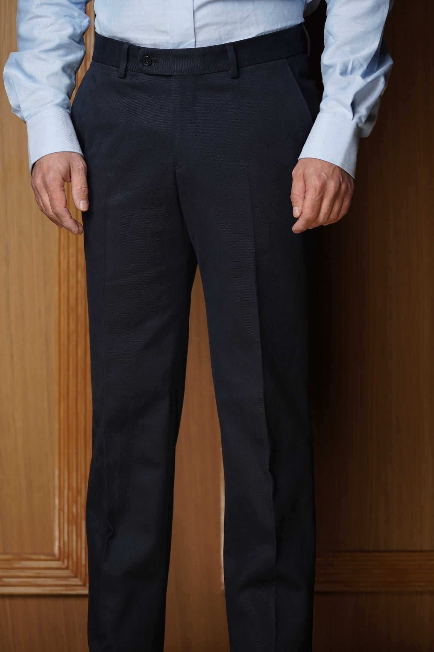 Pantalon en coton épais sans pinces