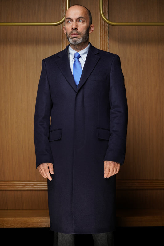 Manteau Pur cachemire bleu marine