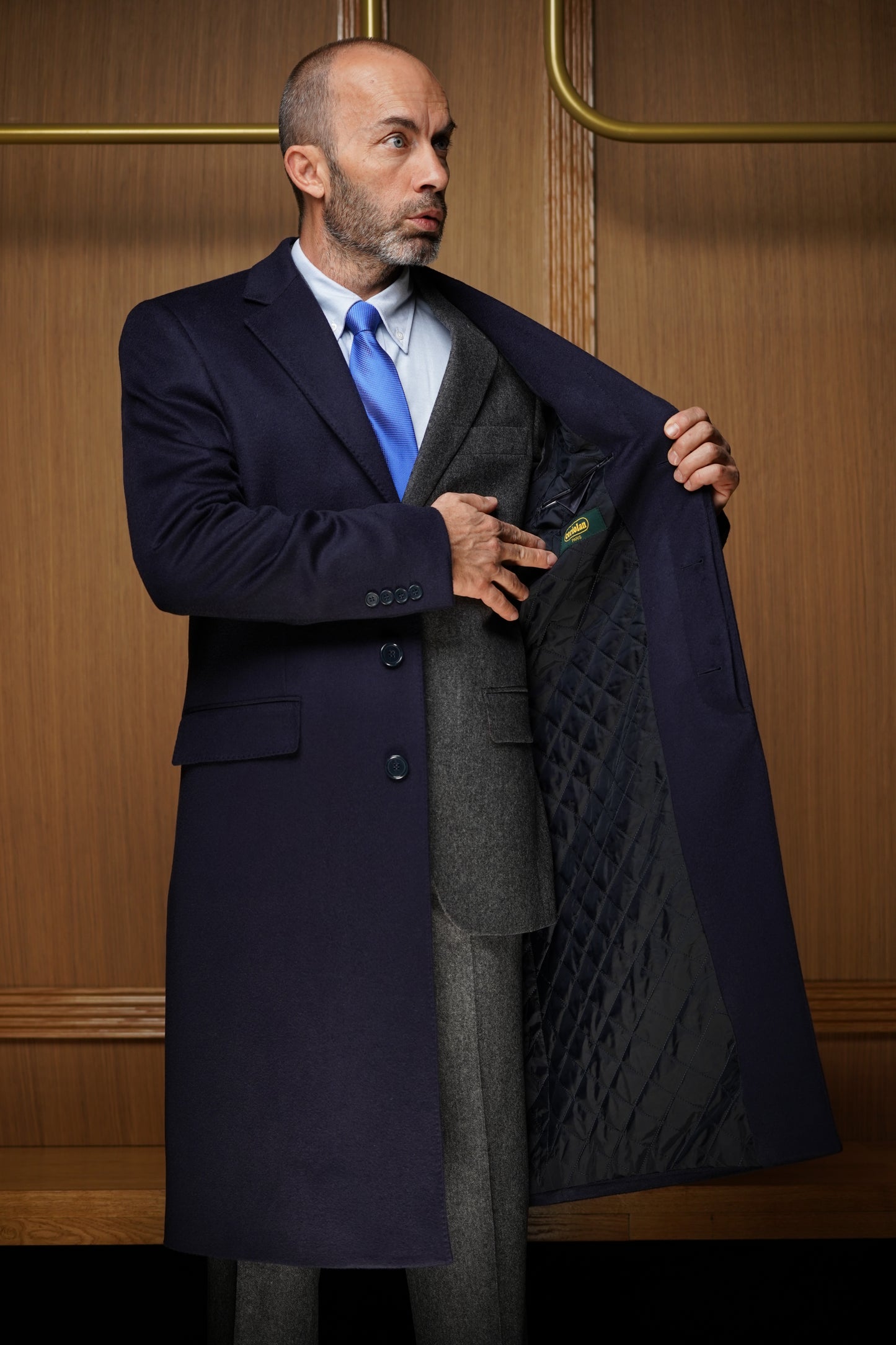 Manteau Pur cachemire bleu marine