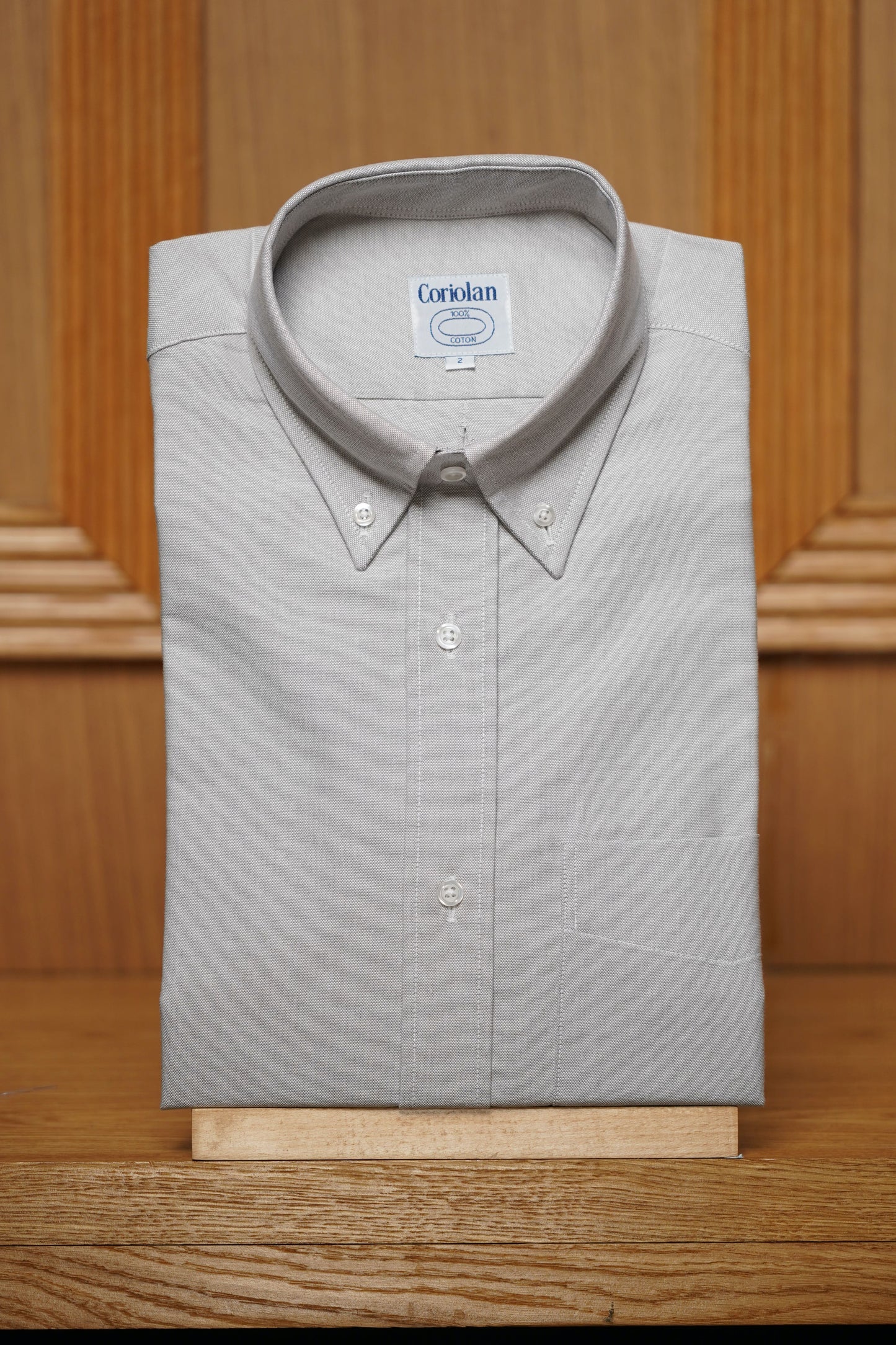 Chemise oxford pur coton col boutonné ( plusieurs coloris disponibles )