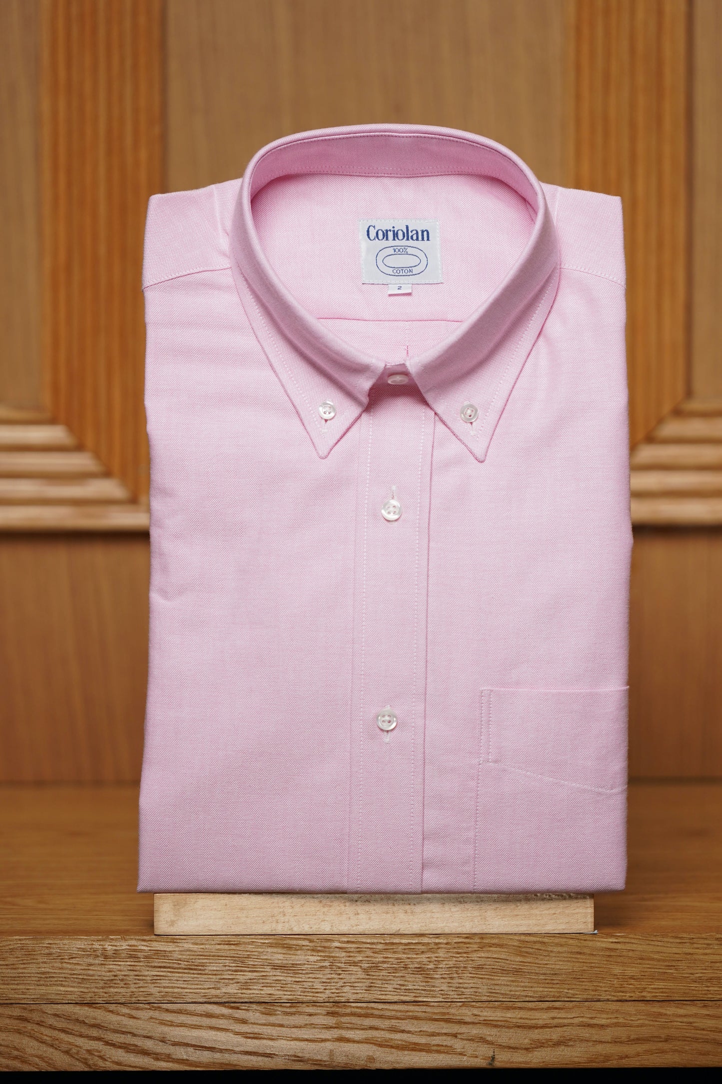 Chemise oxford pur coton col boutonné ( plusieurs coloris disponibles )