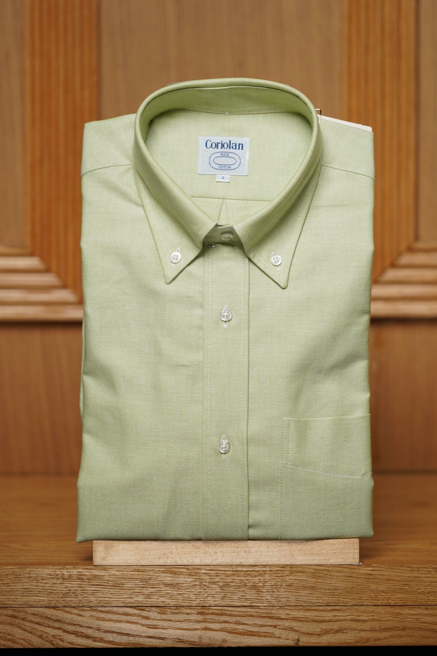 Chemise oxford pur coton col boutonné ( plusieurs coloris disponibles )
