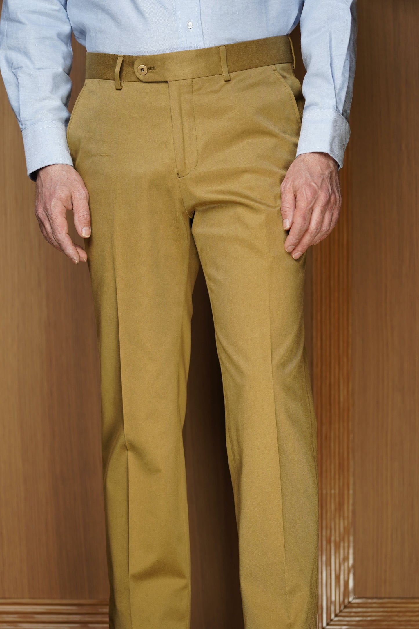 Pantalon pur coton sans pinces (Plusieurs coloris disponibles)