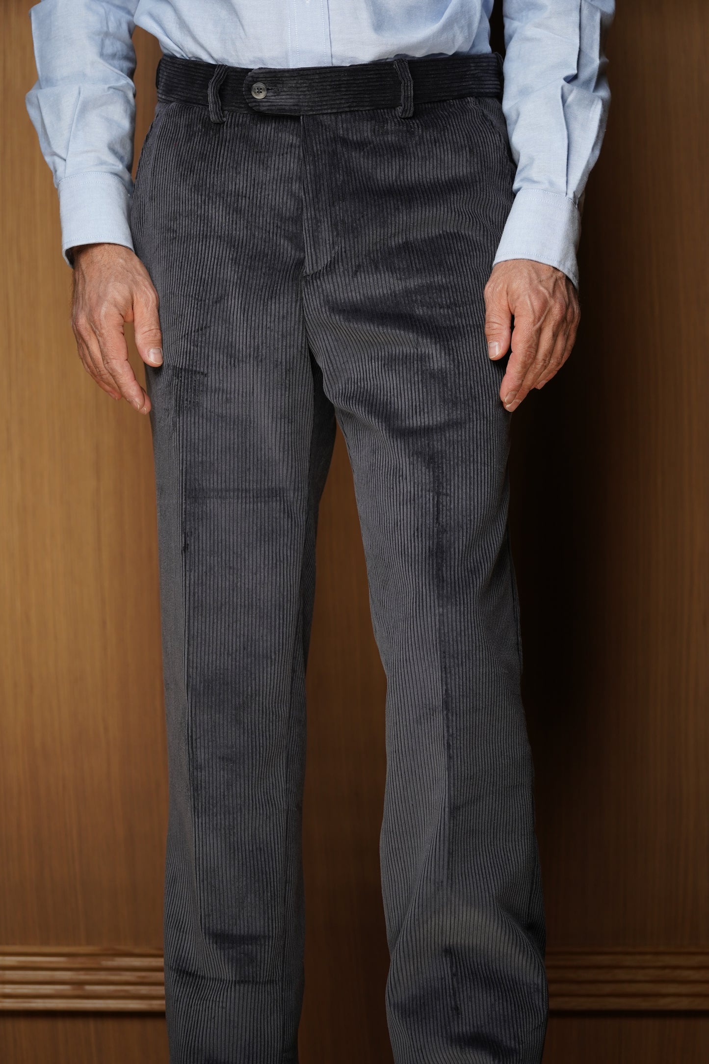 Pantalon en velours lourd sans pinces