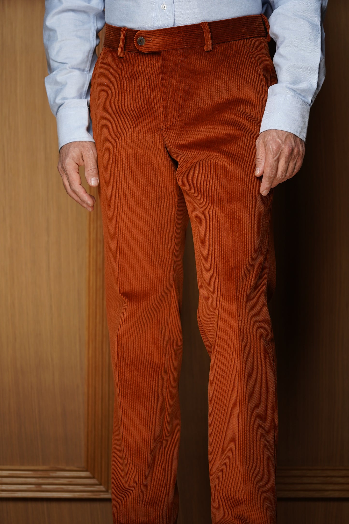 Pantalon en velours lourd sans pinces