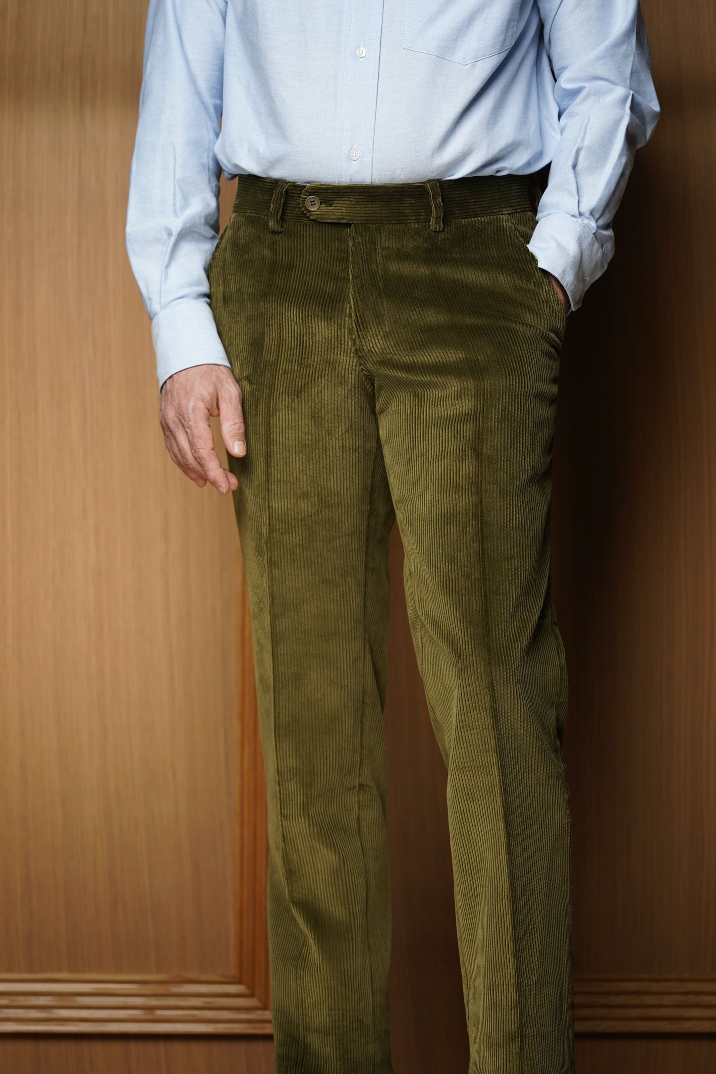 Pantalon en velours lourd sans pinces