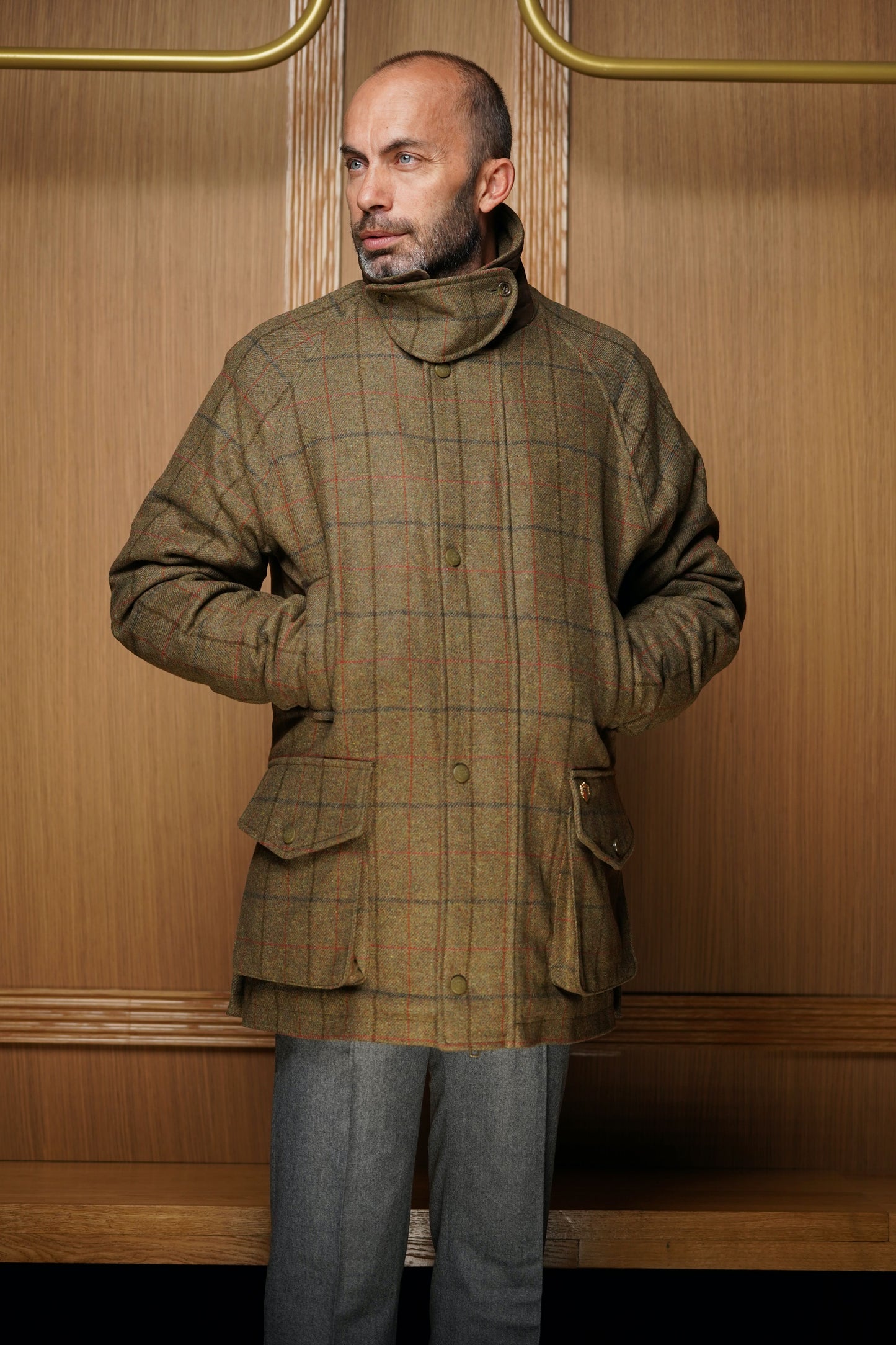 Parka Alan Paine en tweed