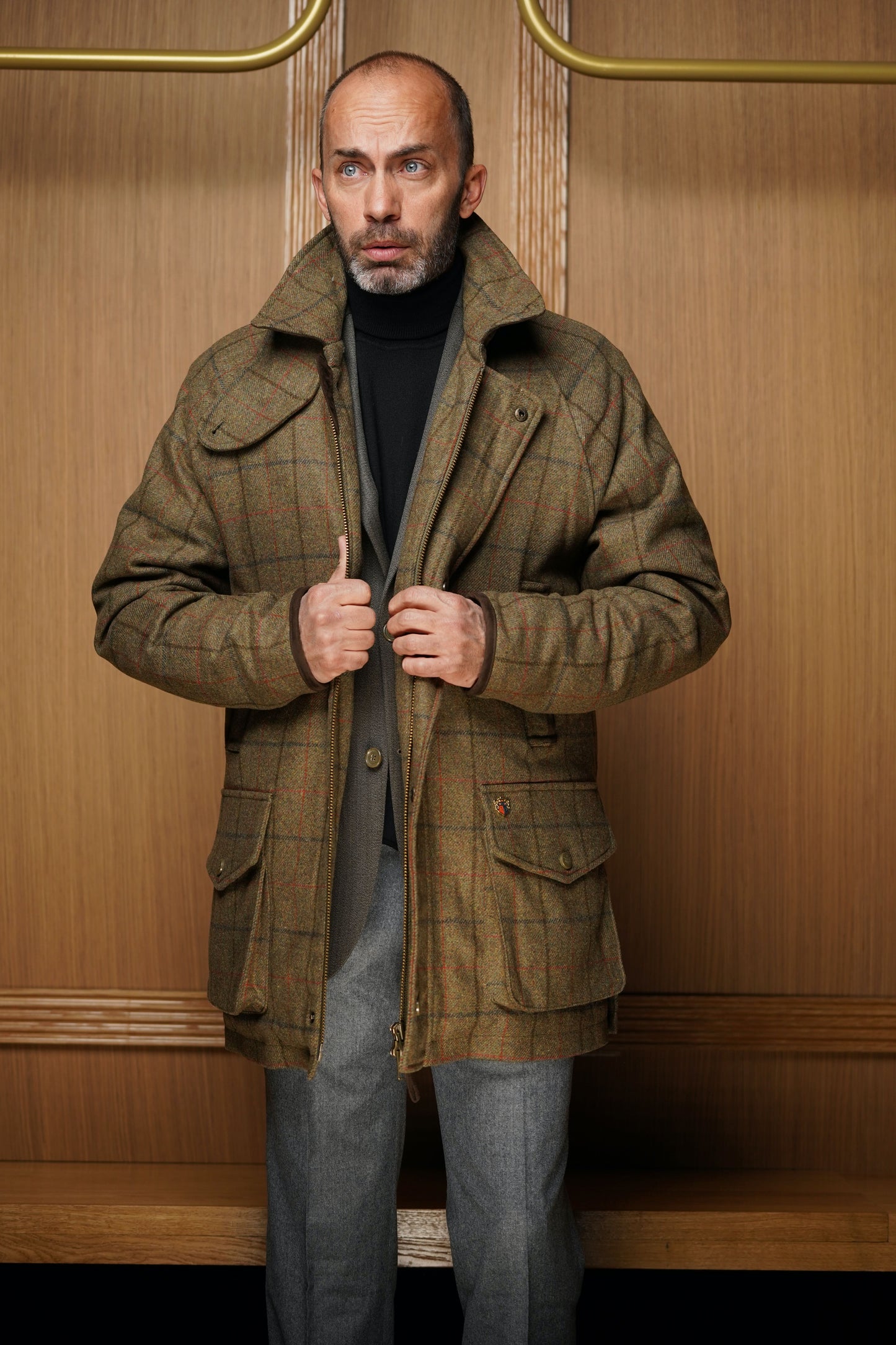 Parka Alan Paine en tweed