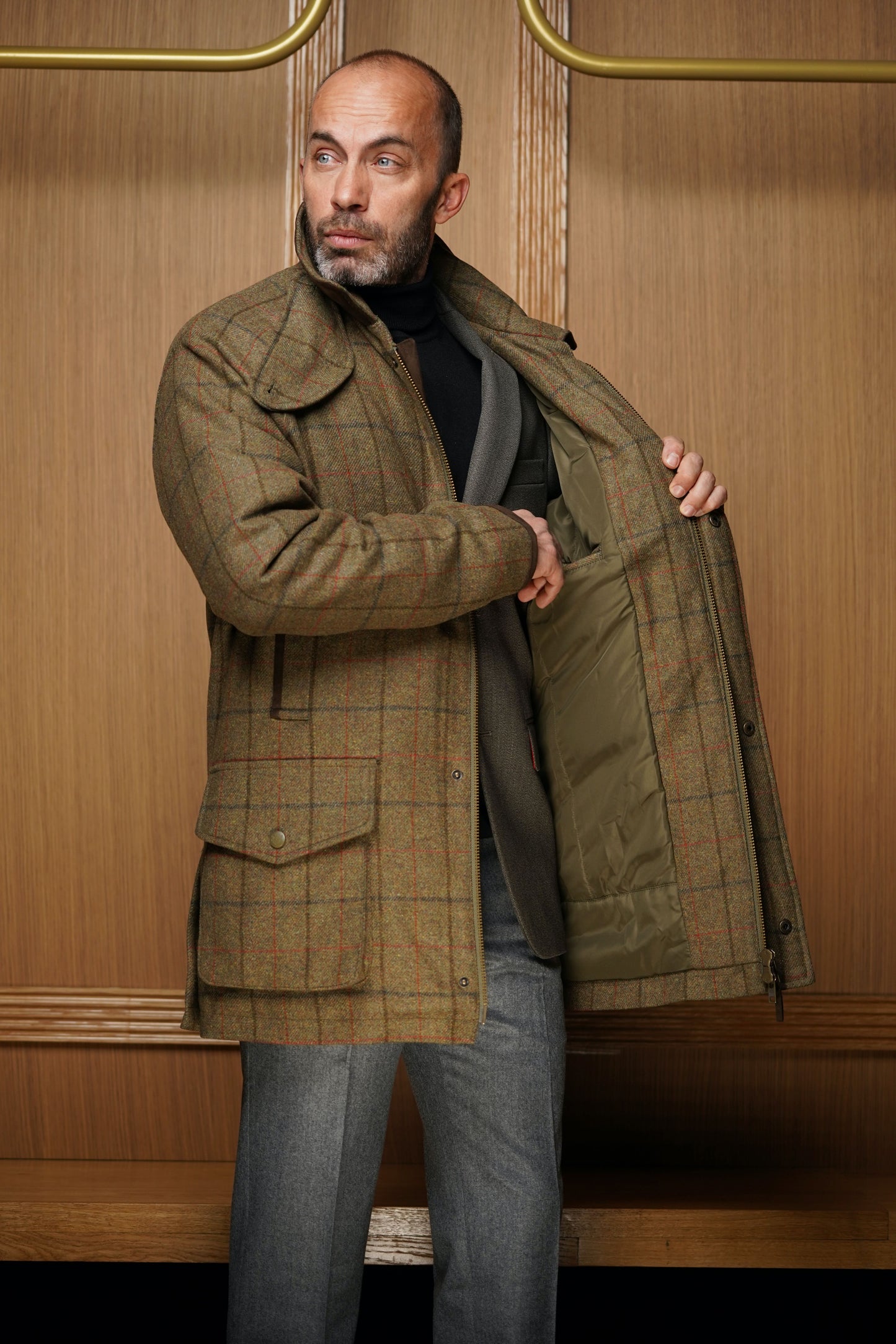Parka Alan Paine en tweed
