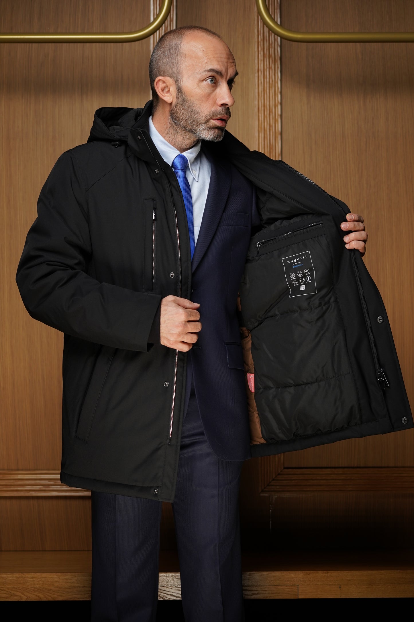 Parka Bugatti Rain Serie noir
