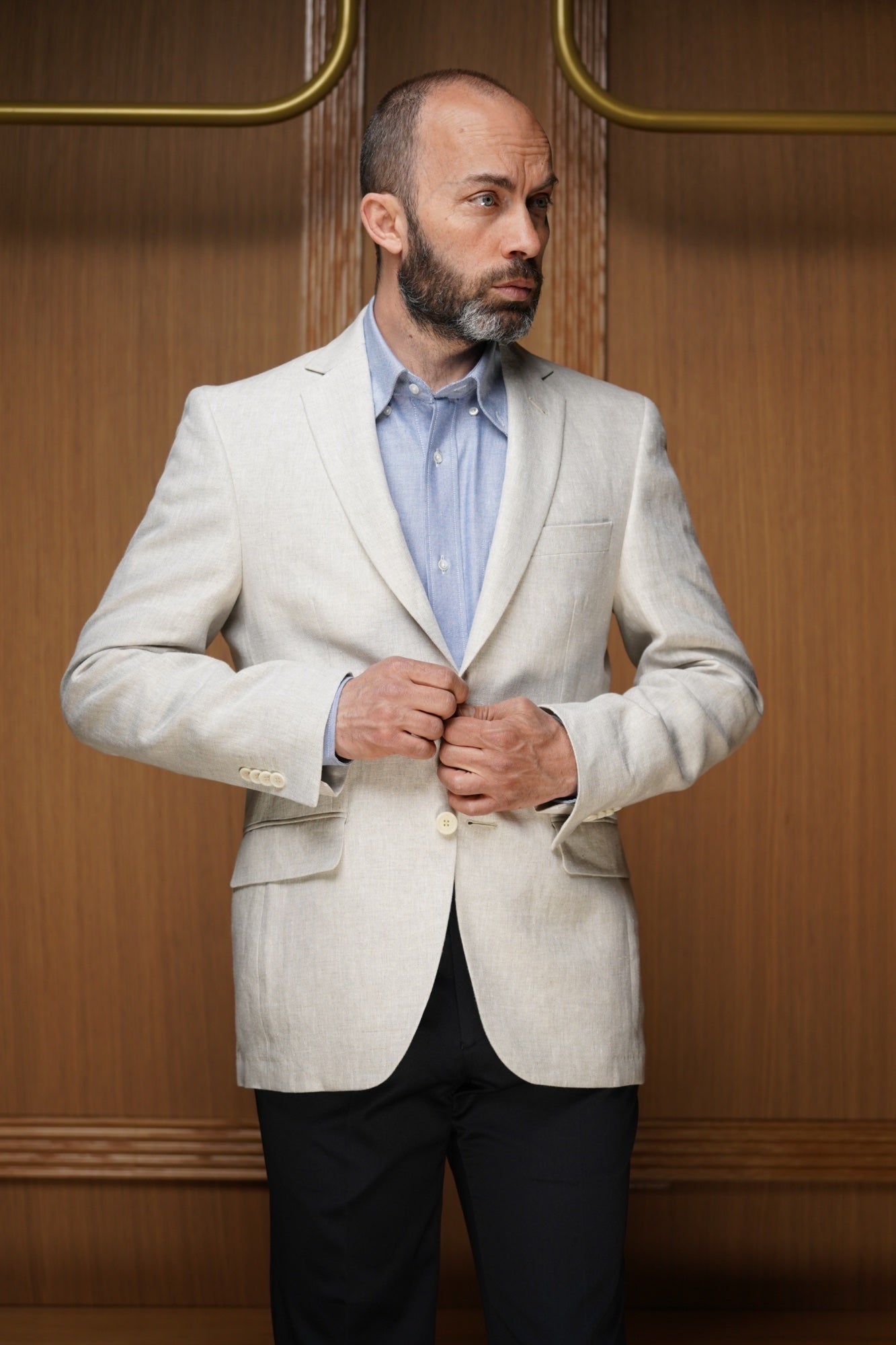Veste pur Lin demi-doublée (Plusieurs coloris disponibles)
