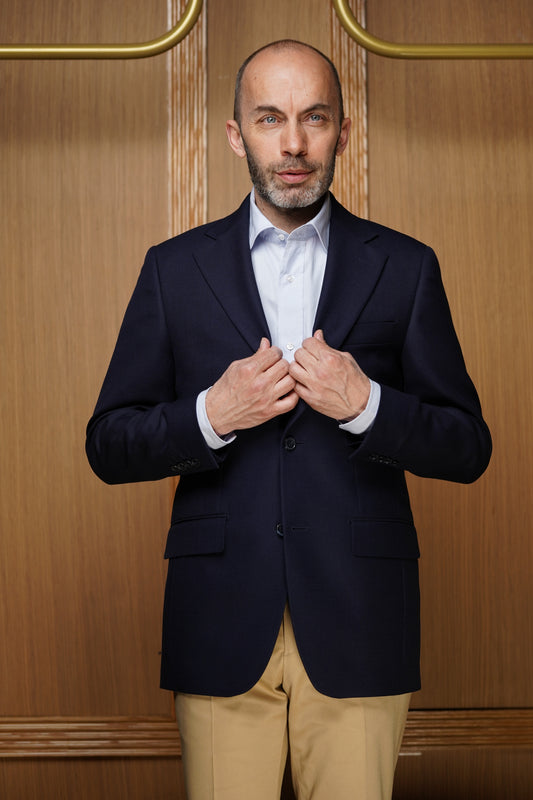 Blazer pure laine nattée VE 613