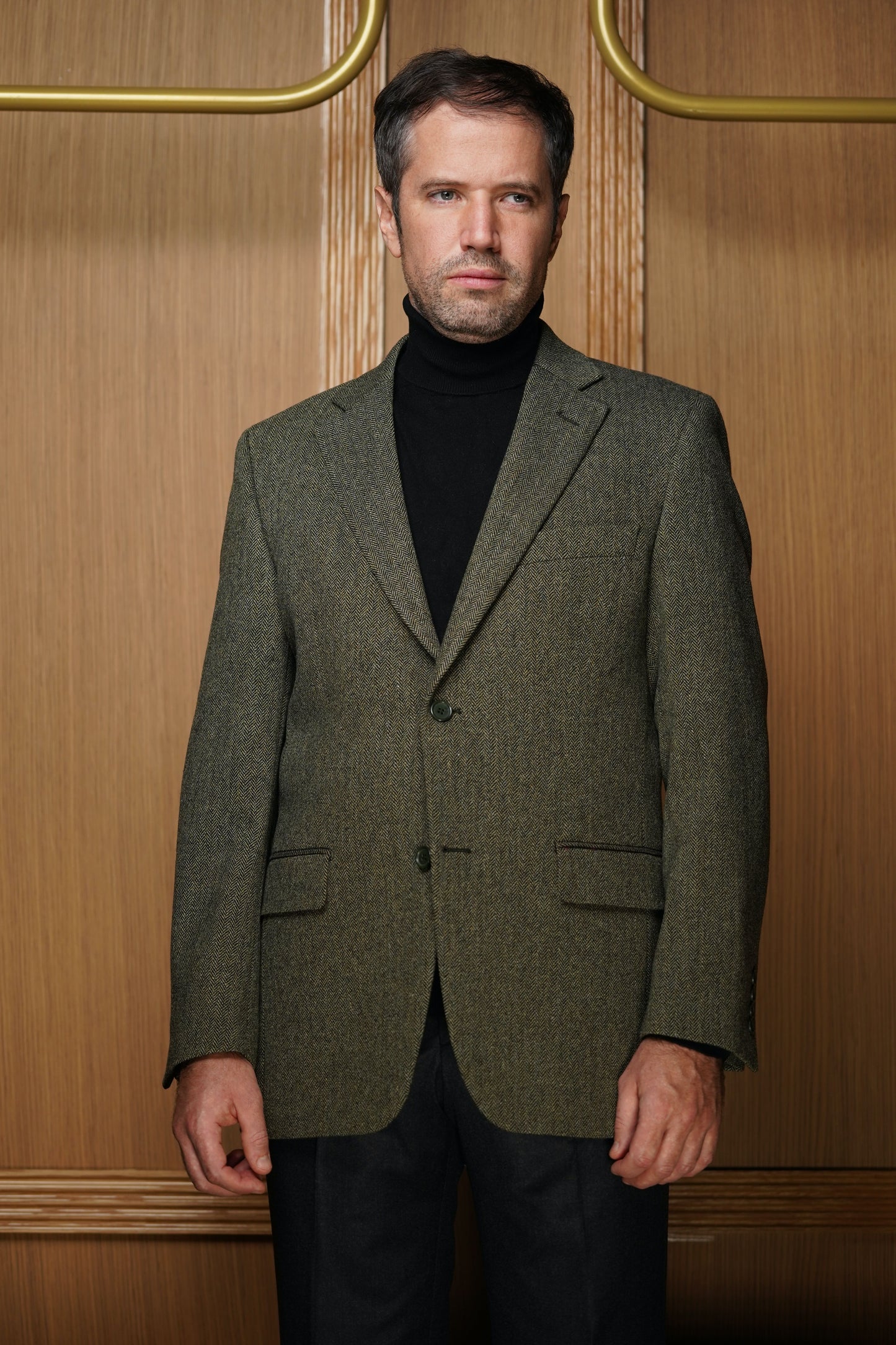 Veste Tradition tweed huddersfield vert foncé VTH 302