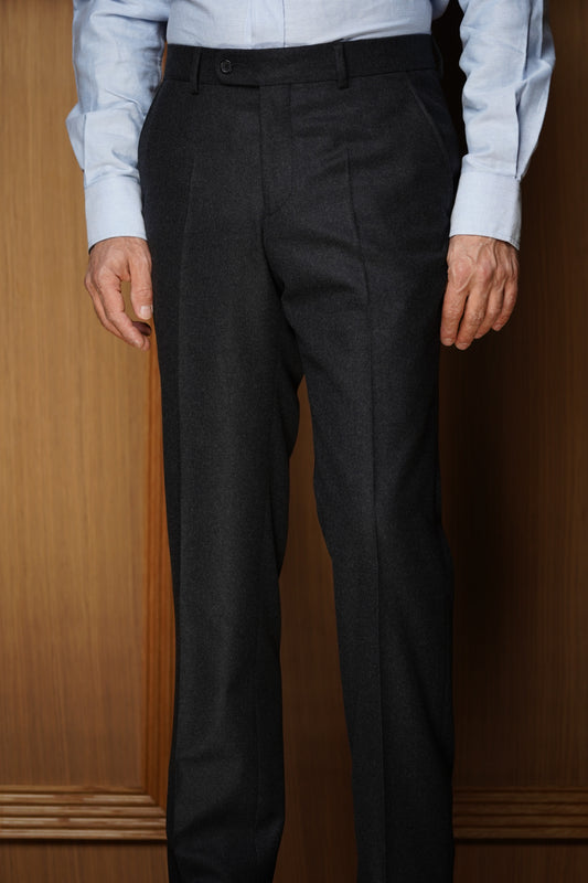 Pantalon en flanelle lourde sans pinces 11012SP