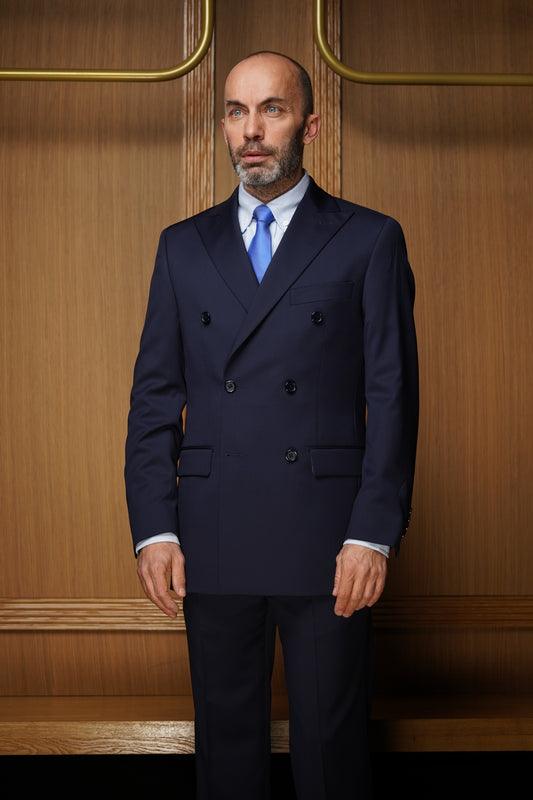 Costume Tradition croisé bleu marine CTHX2