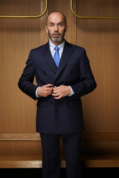 Costume Tradition croisé bleu marine CTHX2
