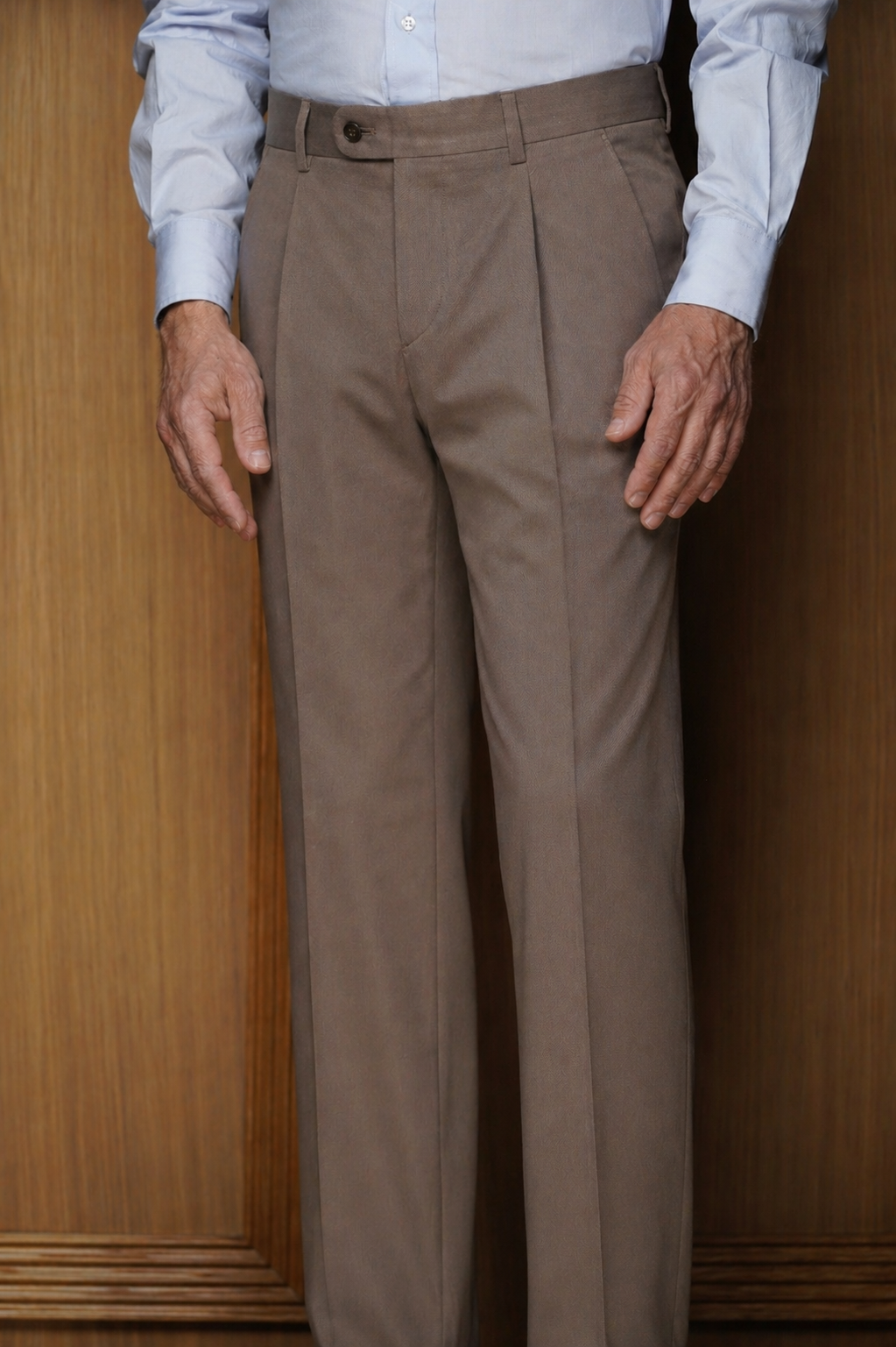 Pantalon pur coton à pinces (Plusieurs coloris disponibles)