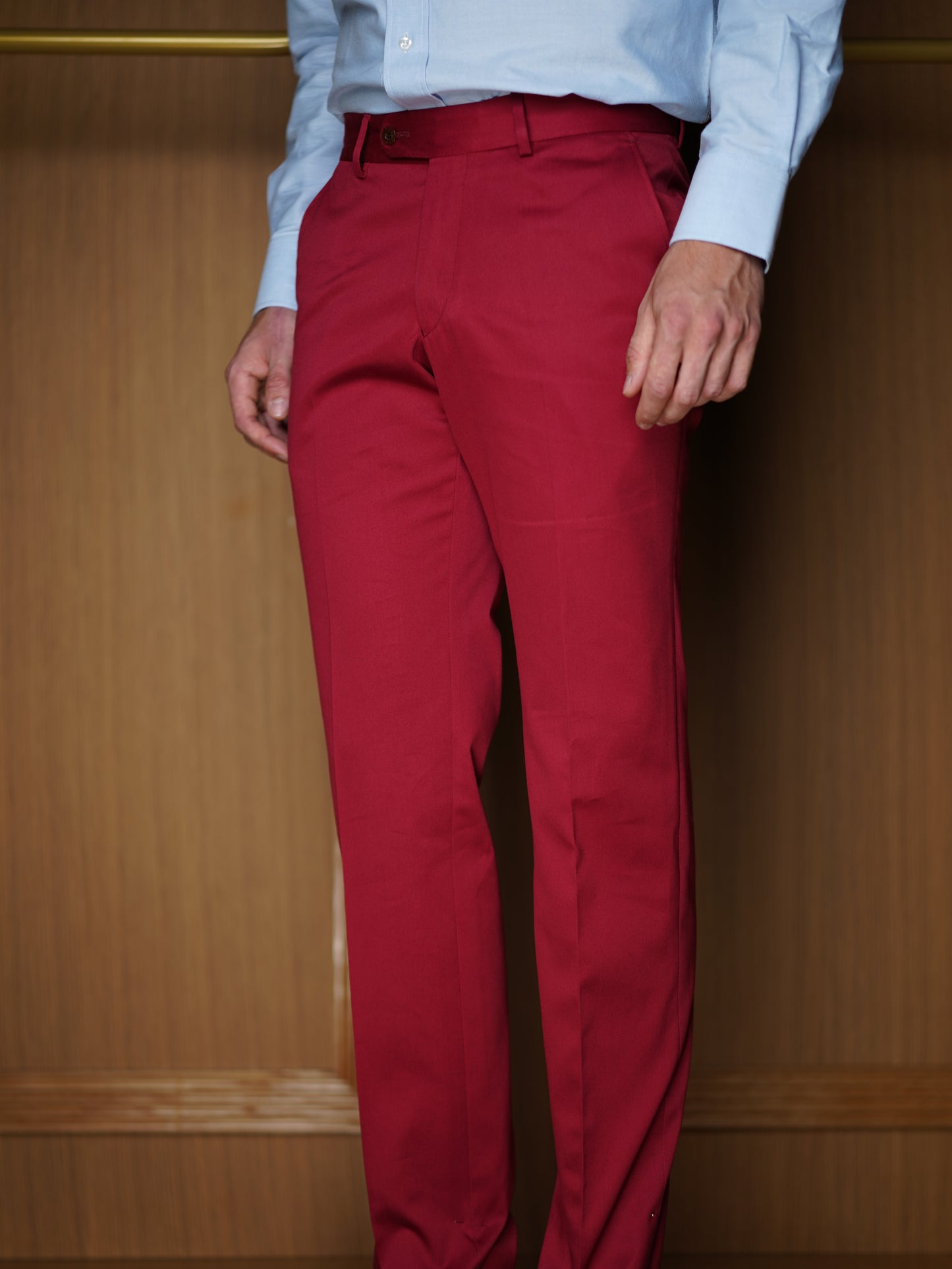Pantalon pur coton sans pinces (Plusieurs coloris disponibles)