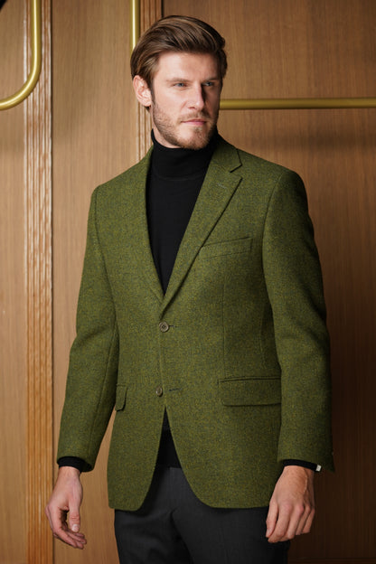 Veste verte pure laine VH713
