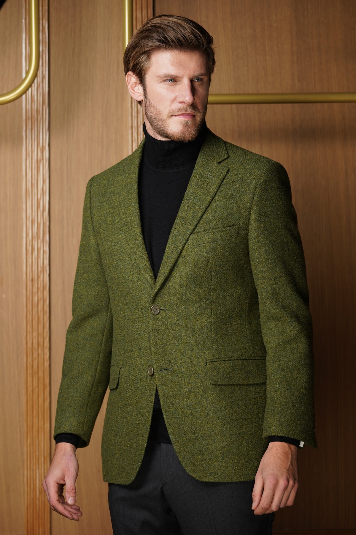 Veste verte pure laine VH713