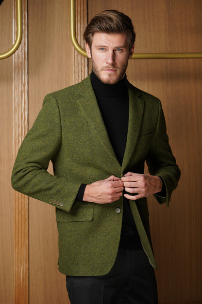 Veste verte pure laine VH713