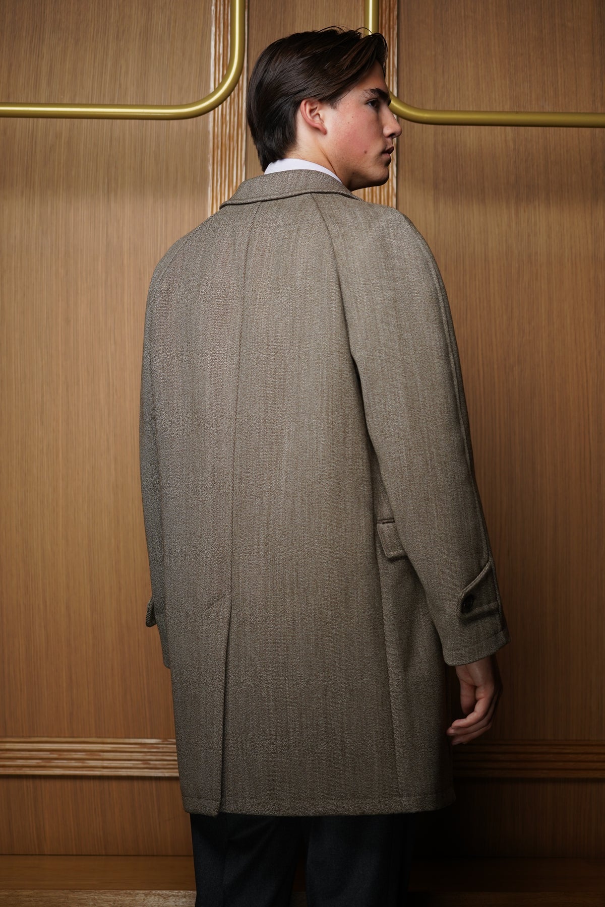 Manteau whipcord Beige raglan WB2