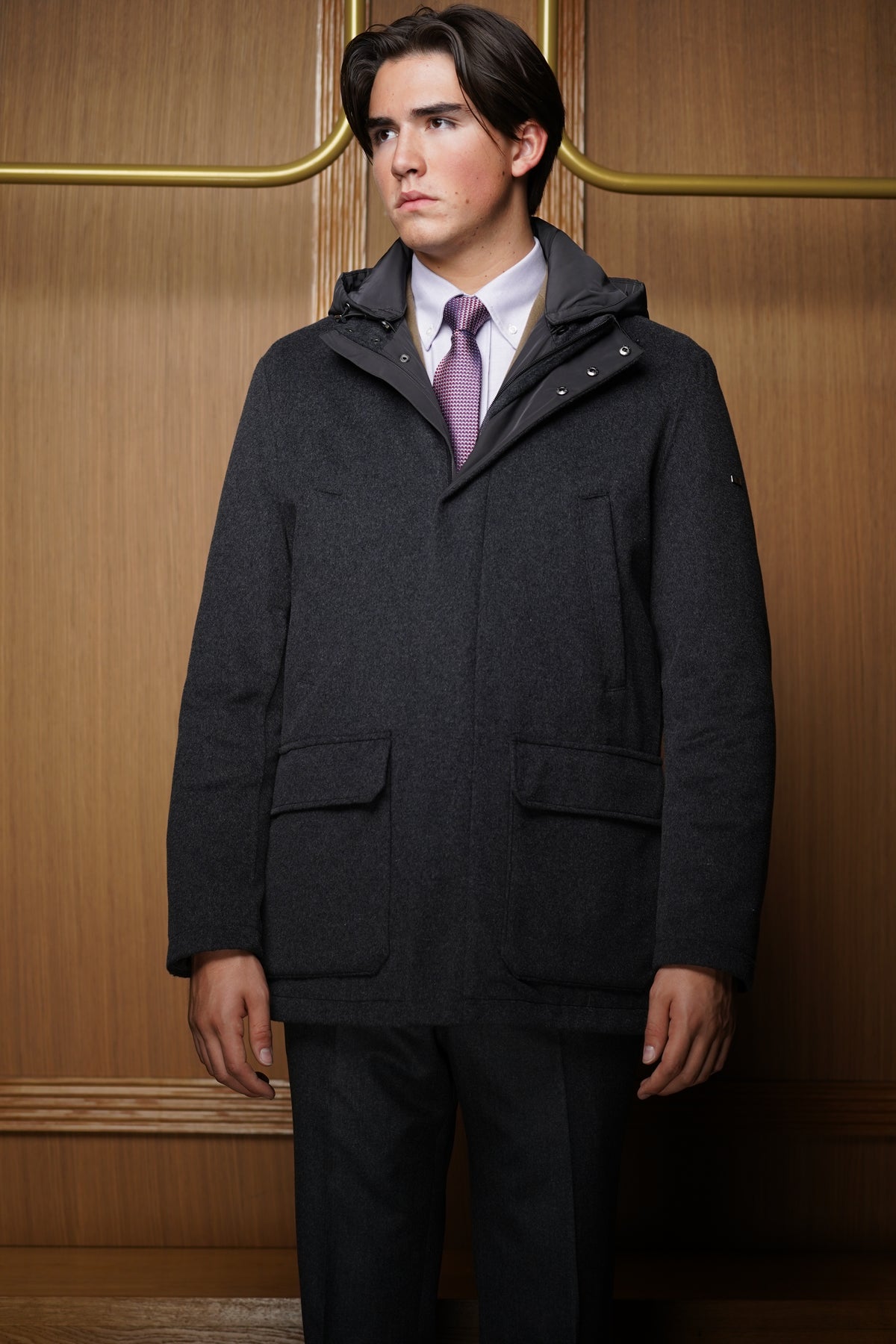 Parka Bugatti lainage Gris