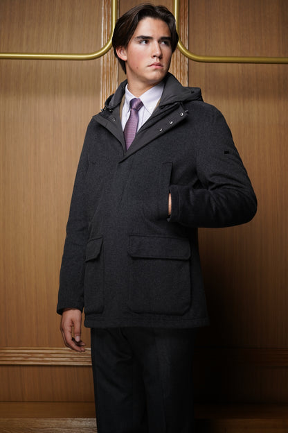 Parka Bugatti lainage Gris