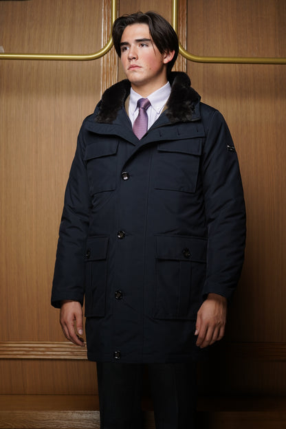 Parka Bugatti rain serie bleu / doublure amovible