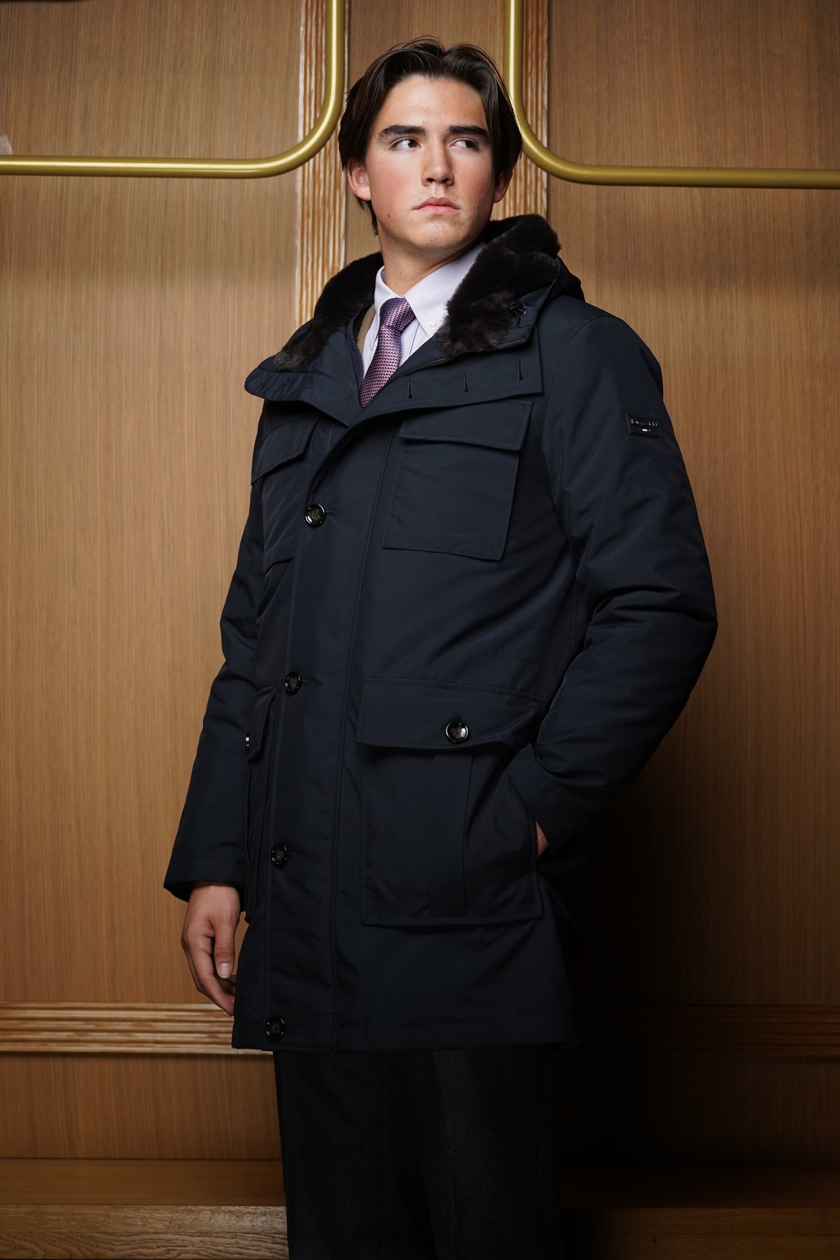Parka Bugatti rain serie bleu / doublure amovible