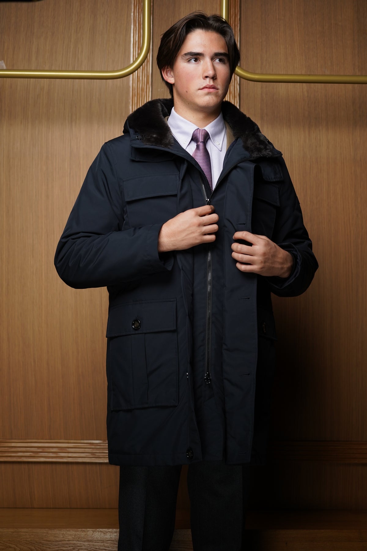 Parka Bugatti rain serie bleu / doublure amovible