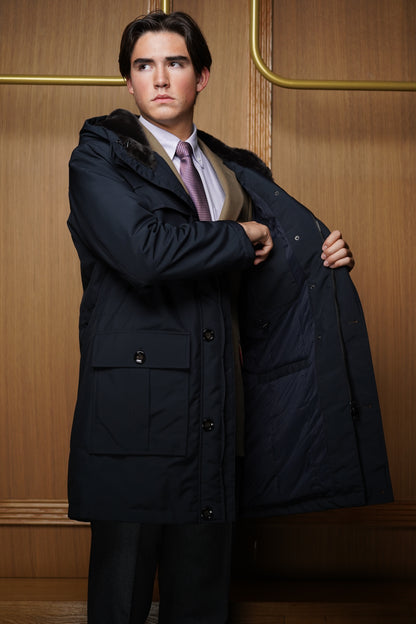Parka Bugatti rain serie bleu / doublure amovible