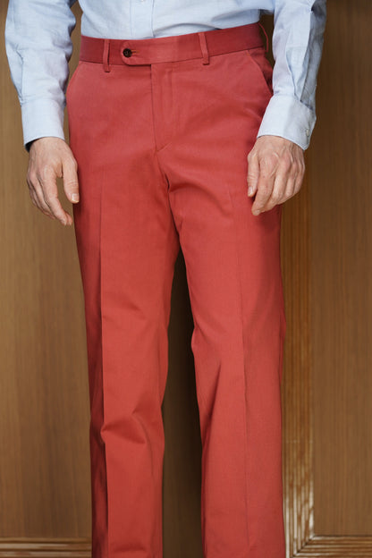 Pantalon pur coton sans pinces