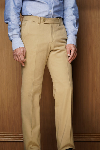 Pantalon en coton épais sans pinces