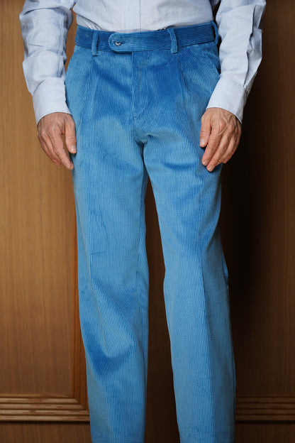 Pantalon en velours lourd à pinces