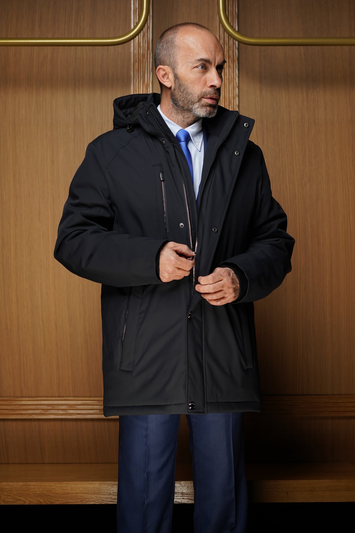 Parka Bugatti Rain serie Bleu Marine
