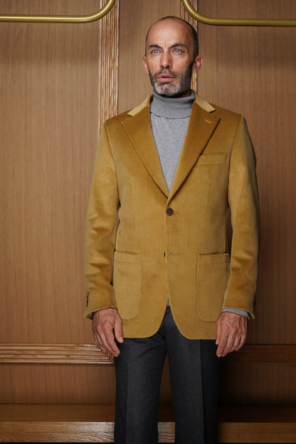 Veste en velours ocre doré VV1