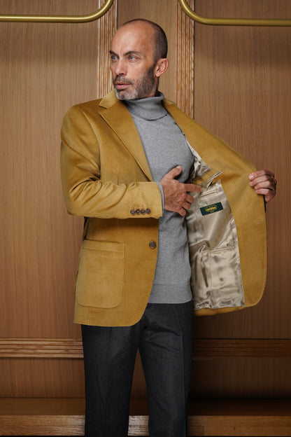 Veste en velours ocre doré VV1